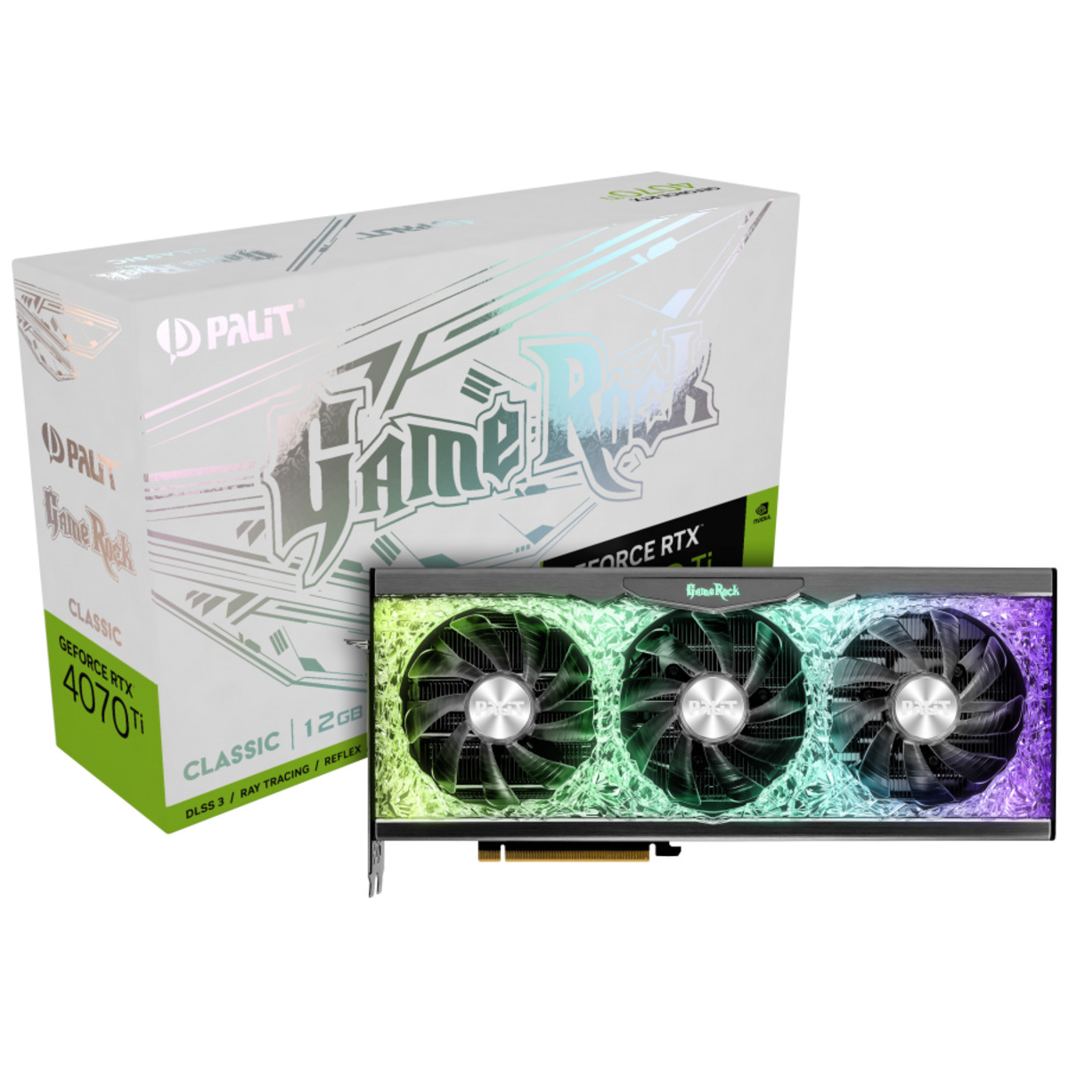 Видеокарта Palit PCI-E 4.0 RTX4070Ti GAMEROCK CLASSIC (NED407T019K9-1046G)