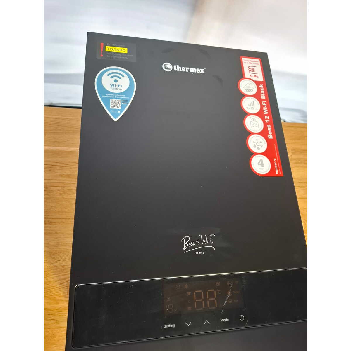 Электрический котел Thermex Boss 12 Wi-Fi (Black), черный