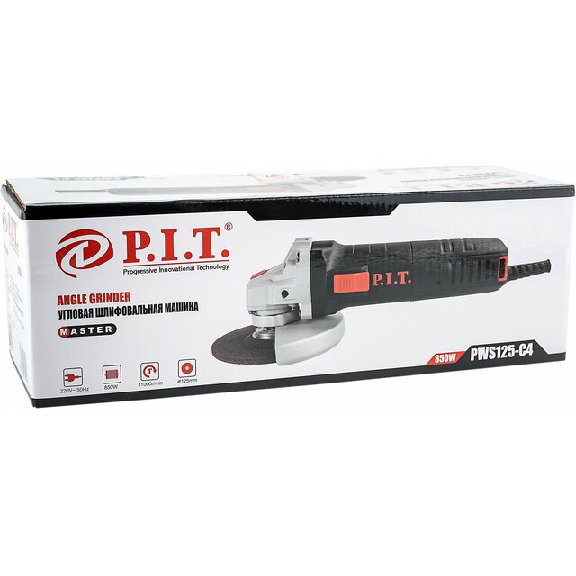 Углошлифовальная машина P.I.T. PWS125-C4 (Цвет: Gray / Black)
