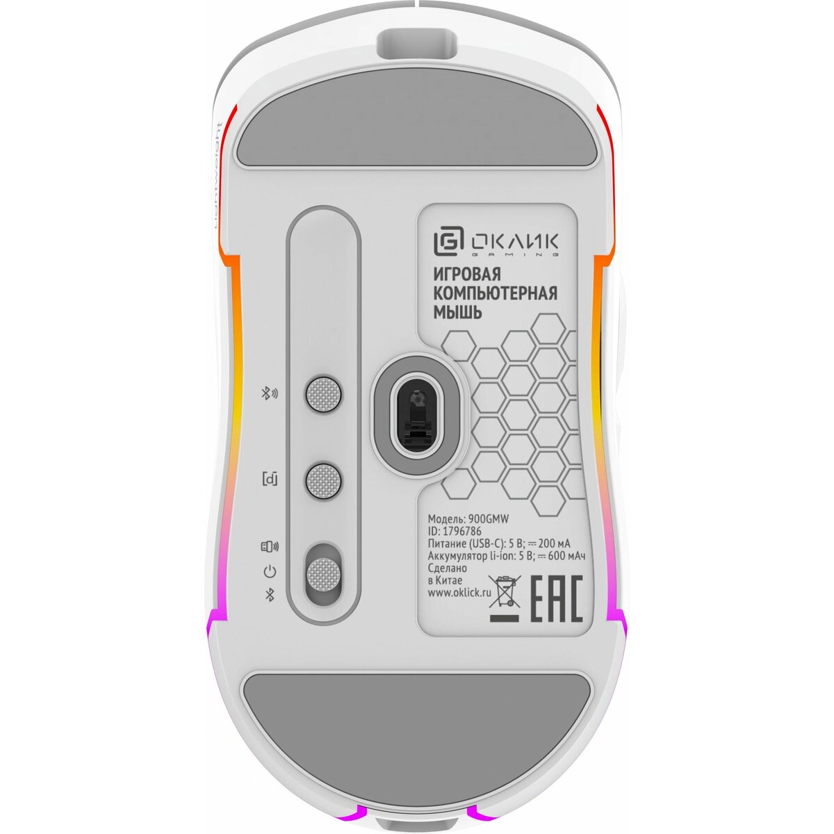 Мышь Oklick 900GMW, белый 