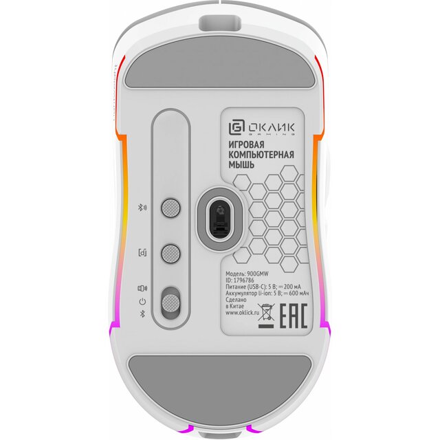 Мышь Oklick 900GMW, белый 