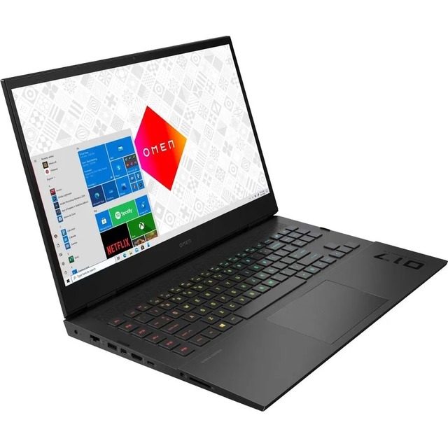 Ноутбук HP Omen 17-ck0045ur Core i7 11800H 16Gb SSD1Tb NVIDIA GeForce RTX3080 16Gb 17.3 IPS QHD (2560x1440) Windows 10 Home black WiFi BT Cam