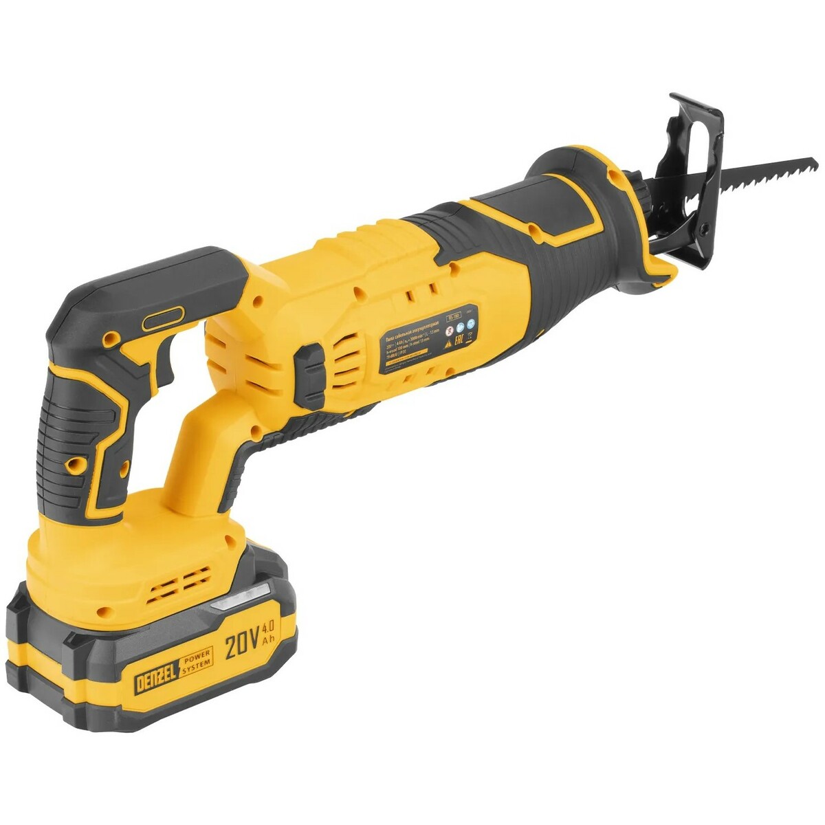 Сабельная пила Denzel RS-180 (Цвет: Yellow/Black)