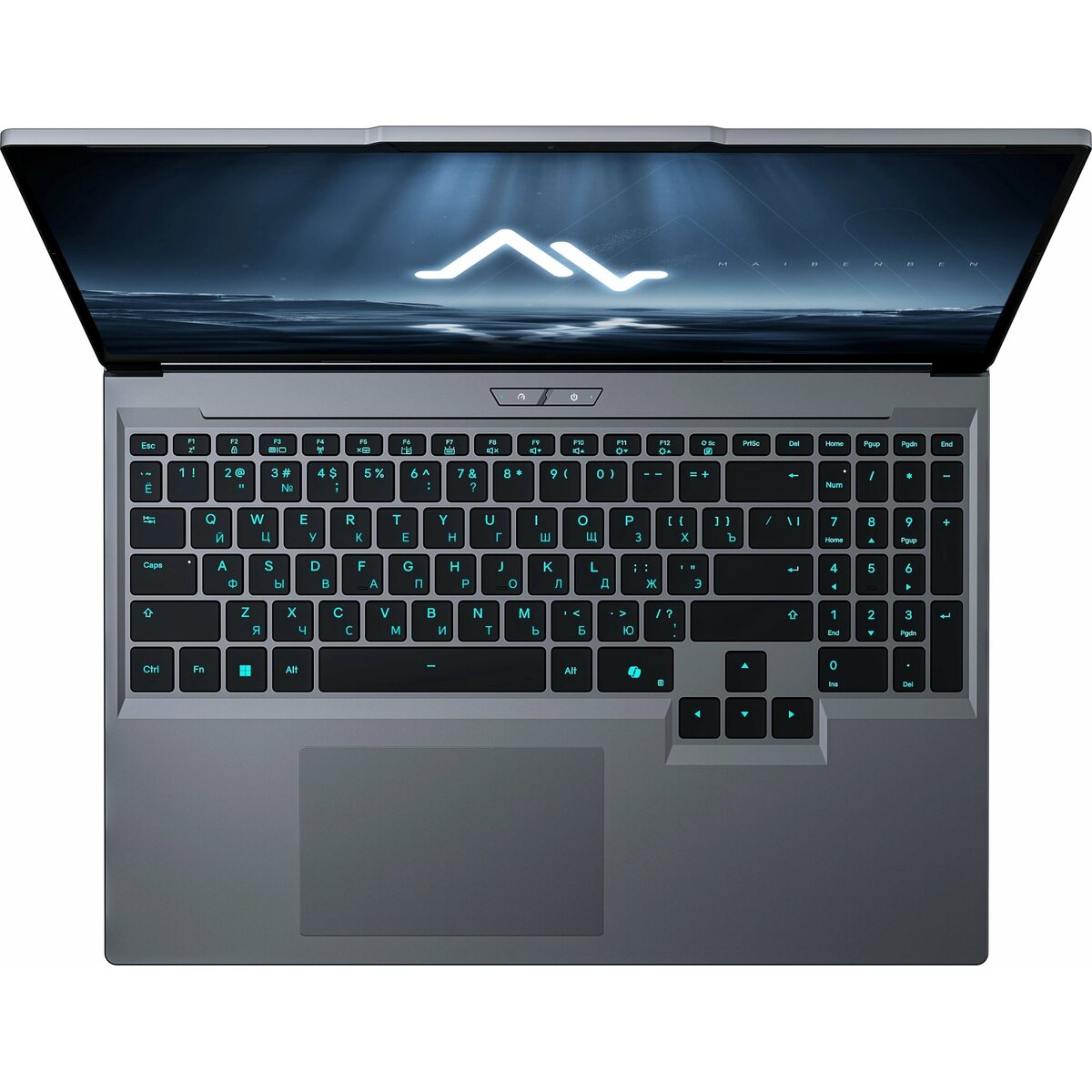 Ноутбук Maibenben X16C-R72556 (Ryzen 7 H255 3.8Ghz / 16Gb DDR5 / SSD512Gb / NVIDIA GeForce RTX 5060 8Gb / 16" / Windows 11 Home / gray) (X16C-R725560F44HG4E10)