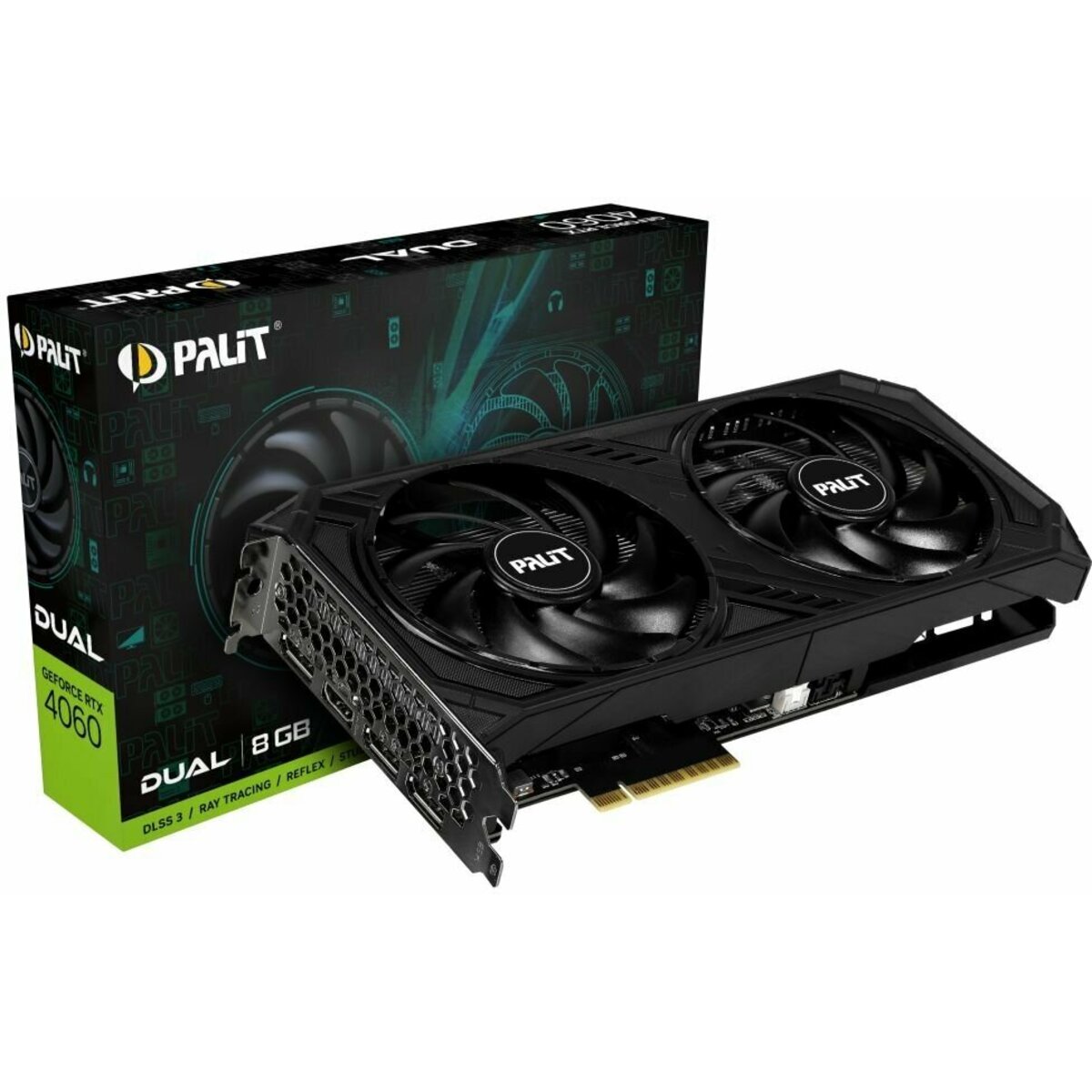 Видеокарта Palit GeForce RTX 4060 Dual 8G (NE64060019P1-1070D)