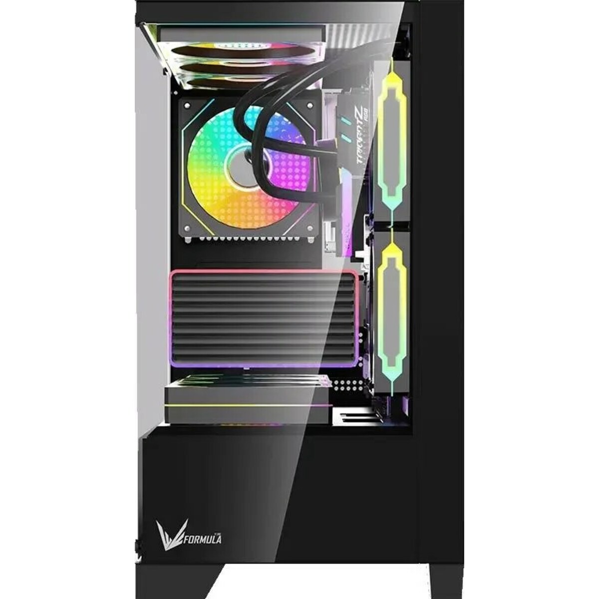 Корпус Formula Crystal Z1M Plus FR, черный 