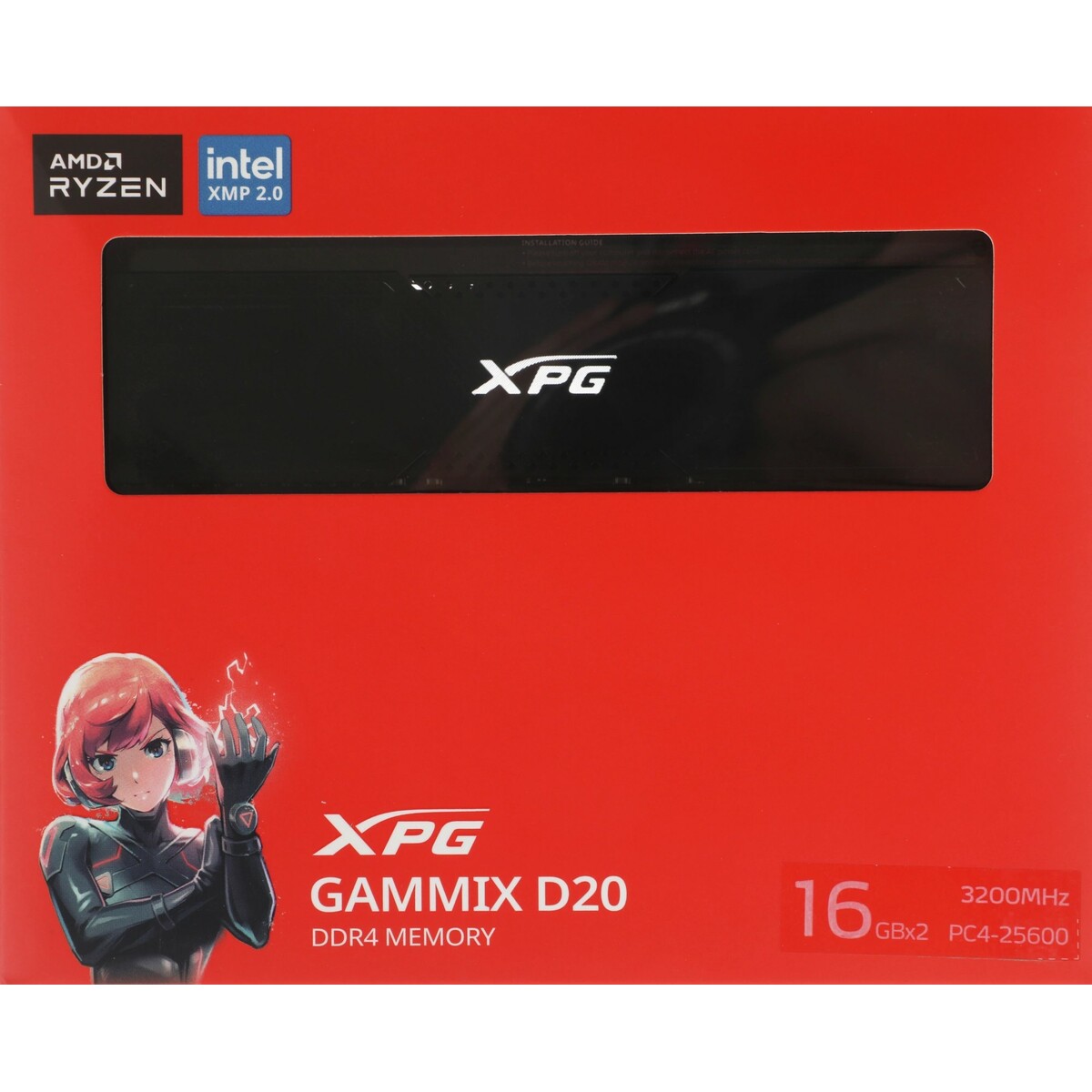 Память DDR4 2x16Gb 3200MHz ADATA AX4U320016G16A-DCBK20