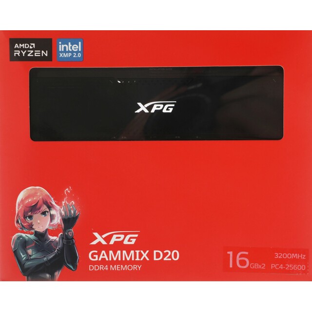 Память DDR4 2x16Gb 3200MHz ADATA AX4U320016G16A-DCBK20