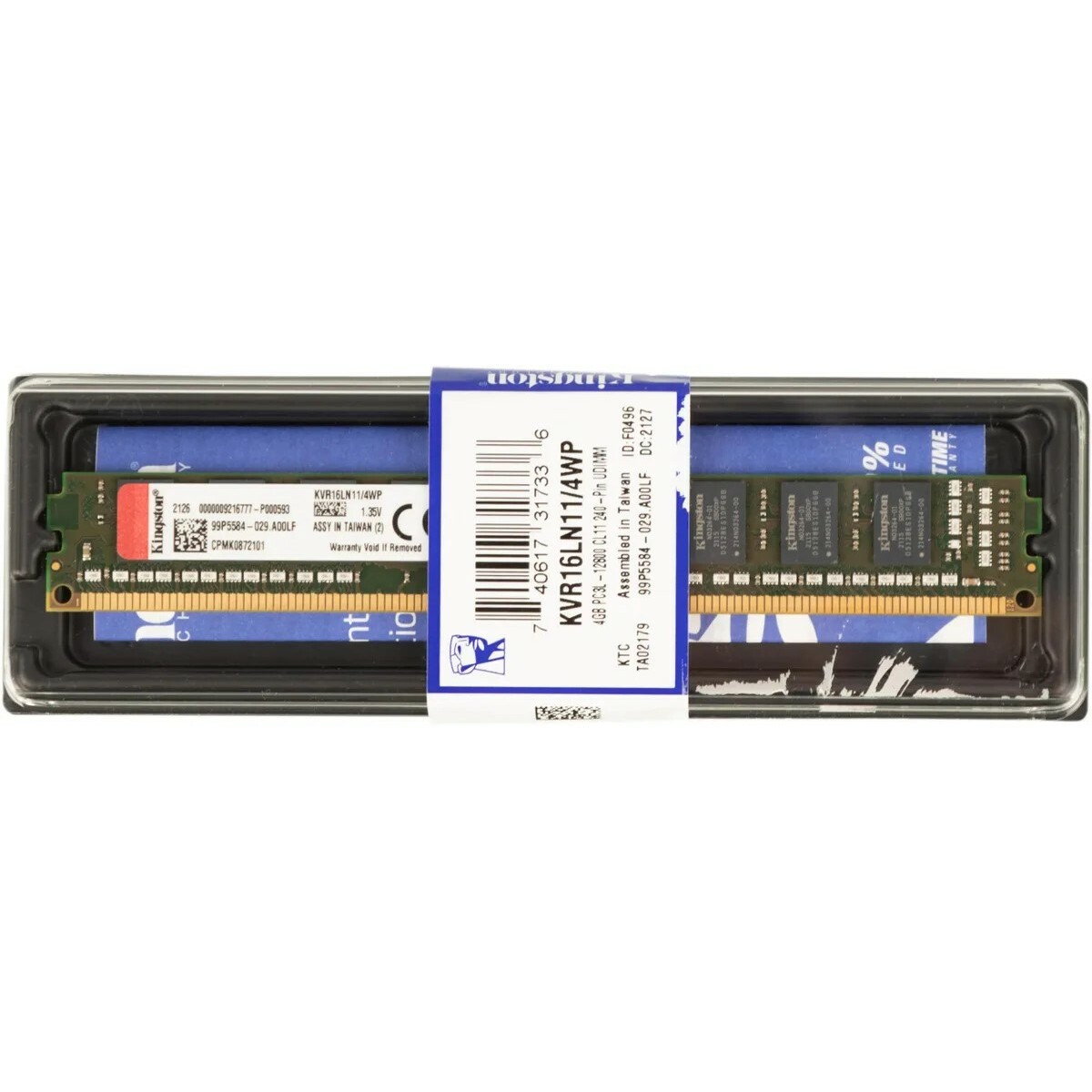 Память DDR3L 4Gb 1600Mhz Kingston KVR16LN11/4WP