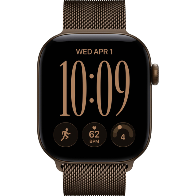 Умные часы Apple Watch Series 12 42mm Dark Bronze Aluminum Milanese Loop
