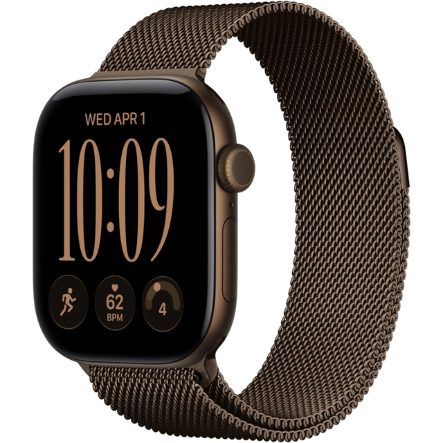 Умные часы Apple Watch Series 12 42mm Dark Bronze Aluminum Milanese Loop