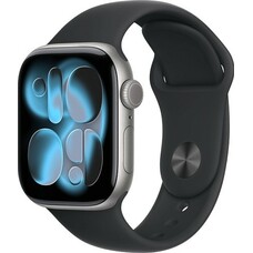 Умные часы Apple Watch Series 11 42mm Aluminum Case with Sport Band S/M (Цвет: Space Gray/Black)