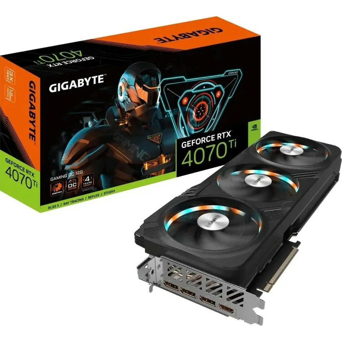 Видеокарта GIGABYTE GeForce RTX 4070 Ti GAMING OC 12G (GV-N407TGAMING OC-12GD)