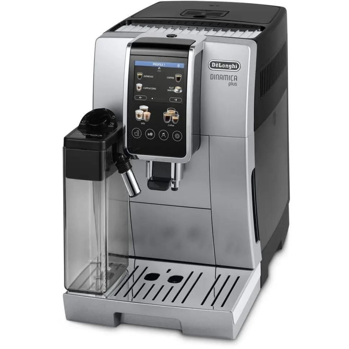 Кофемашина Delonghi Dinamica Plus ECAM380.85.SB (Цвет: Silver / Black)