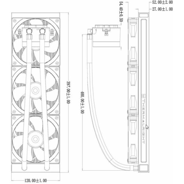 Система водяного охлаждения Thermalright Frozen Magic 360 Digital V2 ARGB