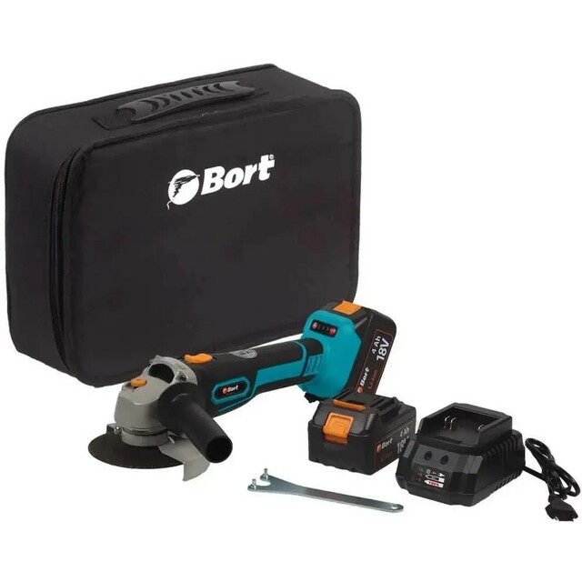 Углошлифовальная машина Bort BWS-18Li-125 (Цвет: Black / Green) Углошлифовальная машина Bort BWS-18Li-125 (Цвет: Black / Green)