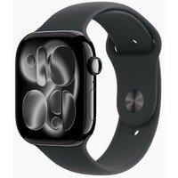 Умные часы Apple Watch Series 11 46mm Aluminum Case with Sport Band S/M (Цвет: Jet Black)