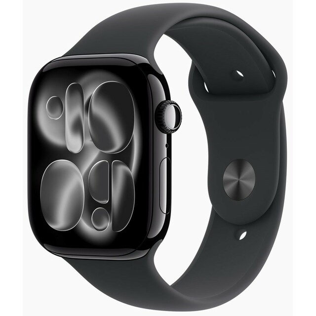 Умные часы Apple Watch Series 11 46mm Aluminum Case with Sport Band S / M (Цвет: Jet Black)