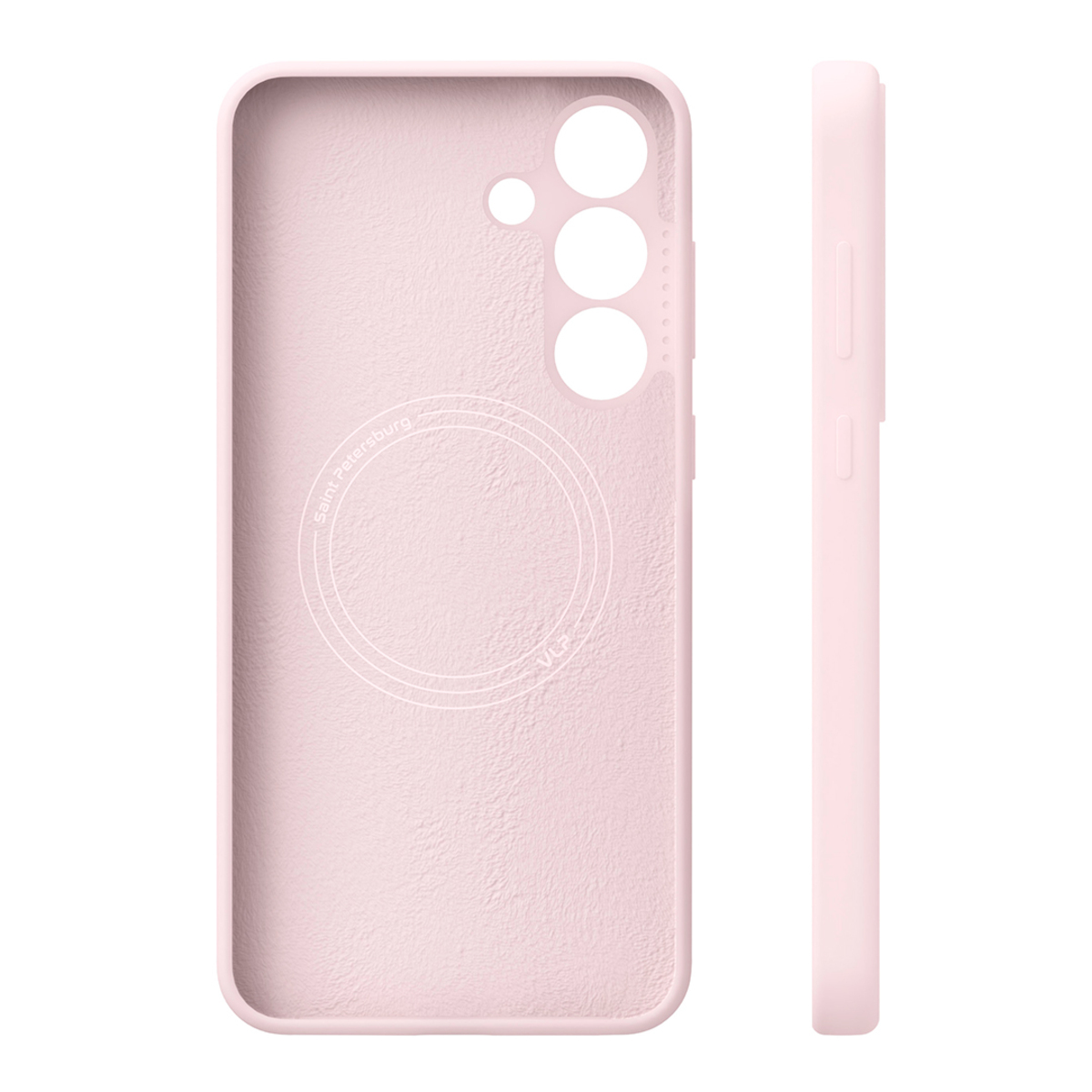 Чехол-накладка VLP Aster Case MagSafe для Samsung Galaxy S25 FE (Цвет: Pink)
