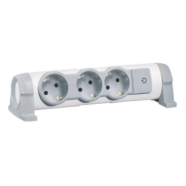 Колодка удлинителя Legrand 694624 Комфорт (3 розетки) (Цвет: White)