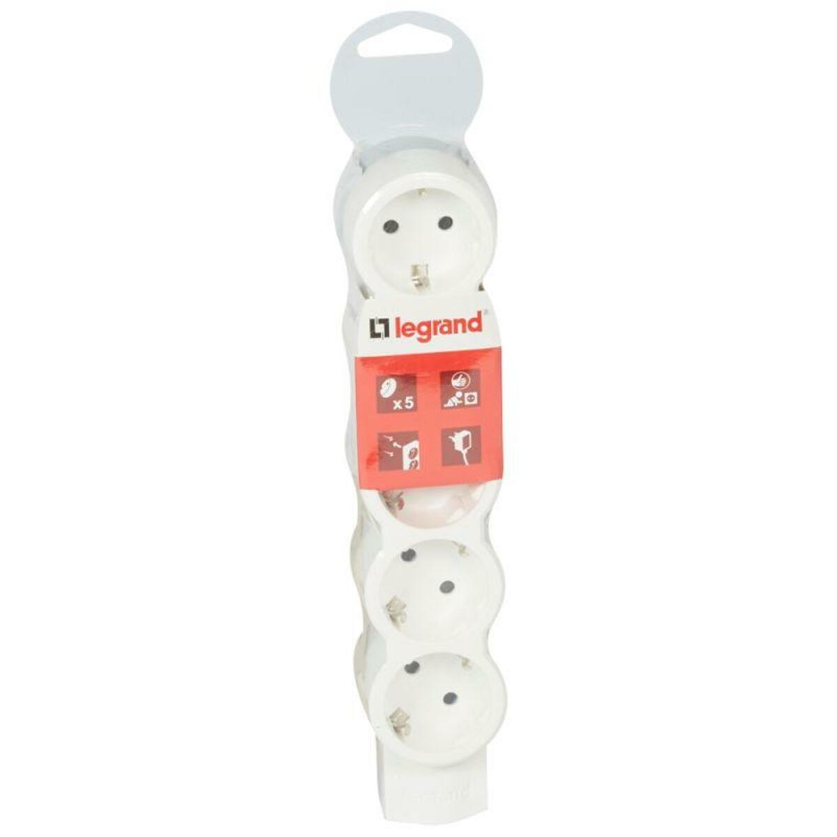 Колодка удлинителя Legrand 695014 ''Стандарт'' (5 розеток) (Цвет: White)