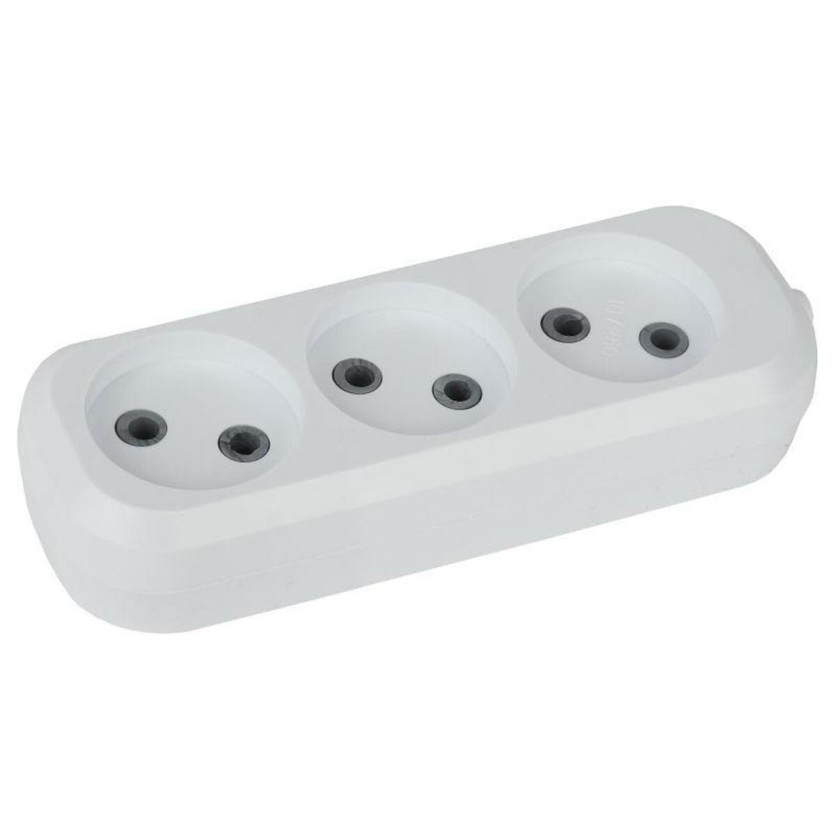 Колодка удлинителя ЭРА Б0028331 (3 розетки) (Цвет: White)