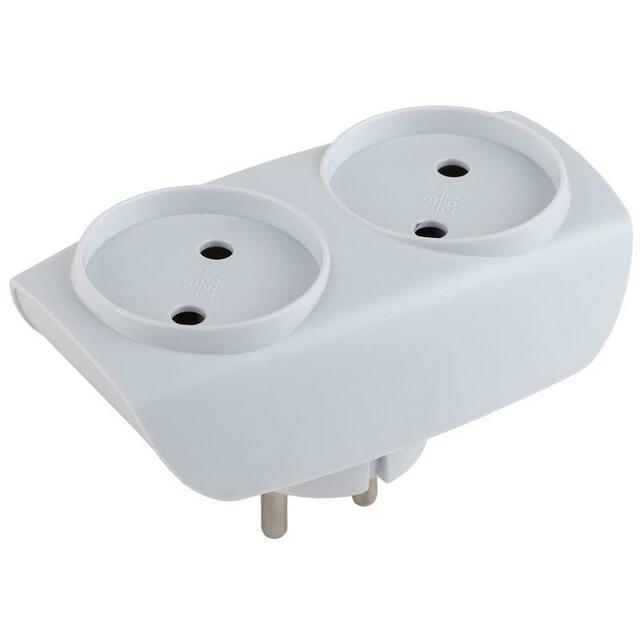 Разветвитель ЭРА C0045520 (2 розетки) (Цвет: White)