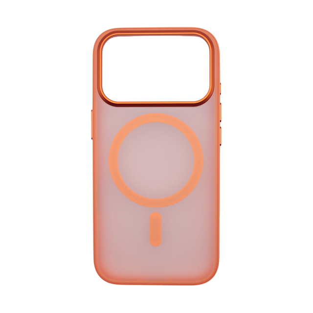 Чехол-накладка Comma Joy Elegant Magnetic Anti-Shock Case(Built-In Touch) для iPhone 17 Pro Max (Цвет: Orange)