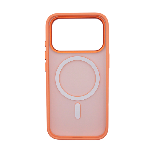 Чехол-накладка Comma Joy Elegant Magnetic Anti-Shock Case(Built-In Touch) для iPhone 17 Pro Max (Цвет: Orange)