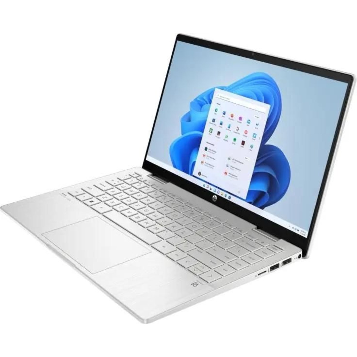 Ноутбук HP Pavilion x360 14-ek1006nia Core i5 1335U 8Gb SSD512Gb Intel Iris Xe graphics 14 IPS Touch FHD (1920x1080) Windows 11 Home silver WiFi BT Cam (7Z6T2EA)