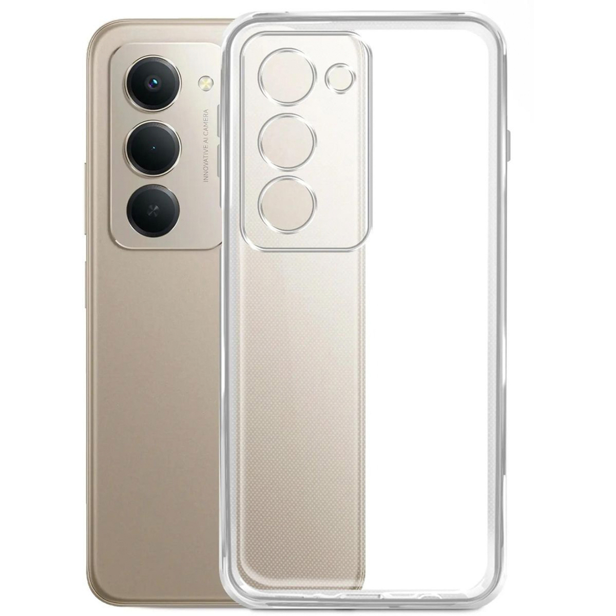 Чехол-накладка Borasco Silicone Case для смартфона Xiaomi Redmi 15 (Цвет: Clear)