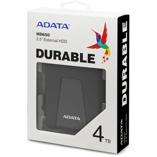 Жесткий диск A-Data USB 3.1 4Tb AHD650-4TU31-CBK HD650 DashDrive Durable 2.5 (Цвет: Black)