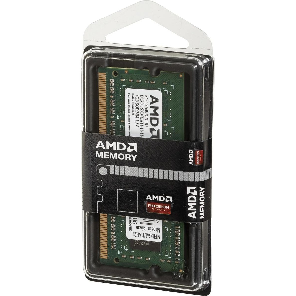 Память DDR3 4Gb 1600MHz AMD R534G1601S1S-UG RTL PC3-12800 CL11 SO-DIMM 204-pin 1.5В