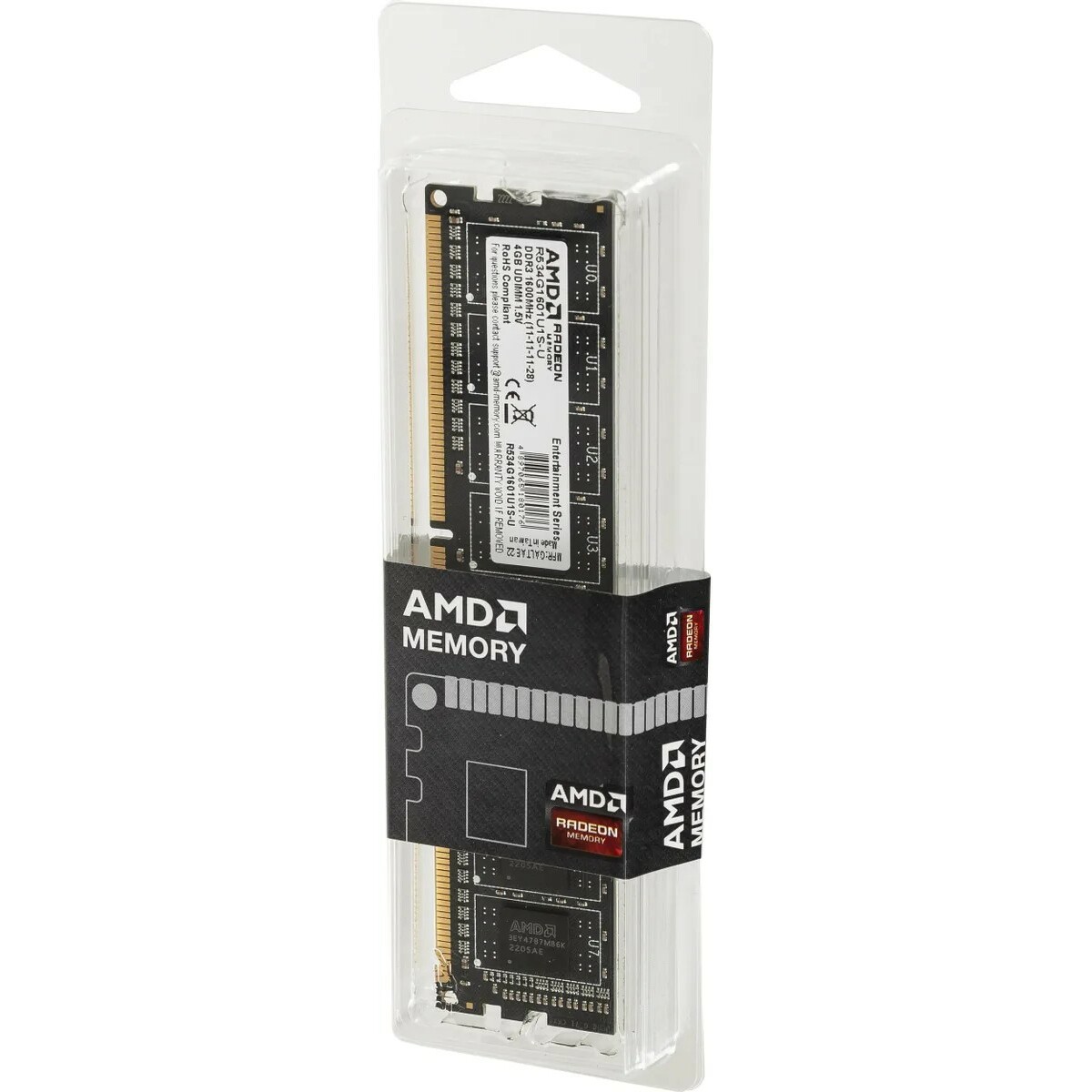 Память DDR3 4Gb 1600MHz AMD R534G1601U1S-U 
