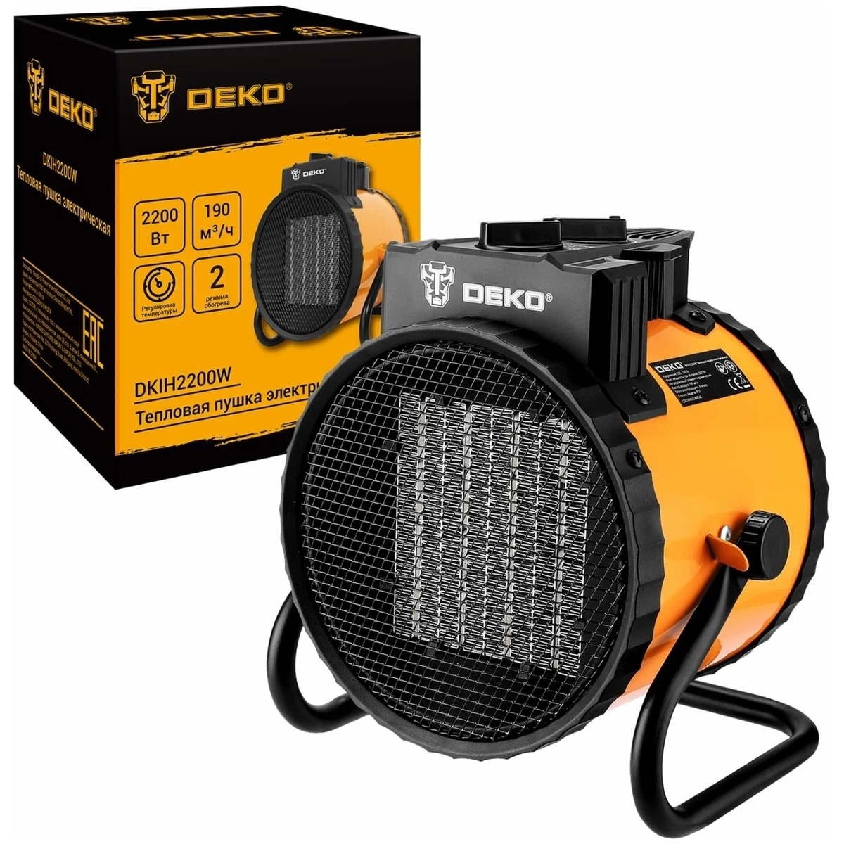 Тепловая пушка Deko DKIH2200W (Цвет: Orange)