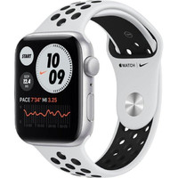Умные часы Apple Watch SE GPS 44mm Aluminum Case with Nike Sport Band MYYH2RU/A (Цвет: Silver/Pure Platinum/Black)