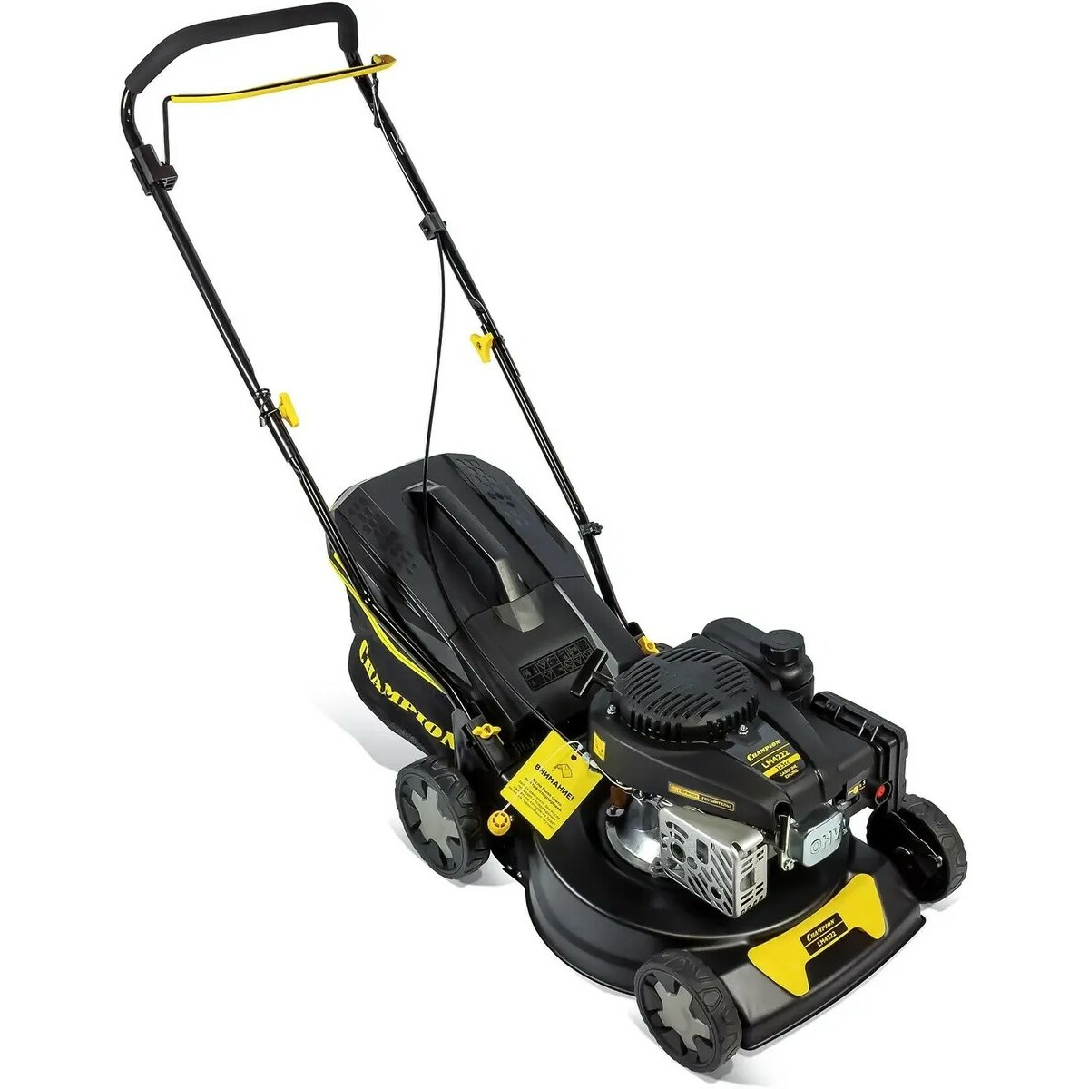 Газонокосилка роторная Champion LM4222 (Цвет: Black / Yellow)