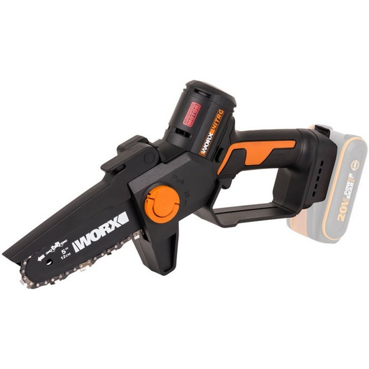 Электрическая цепная пила WORX WG325E.9 (Цвет: Black / Orange)