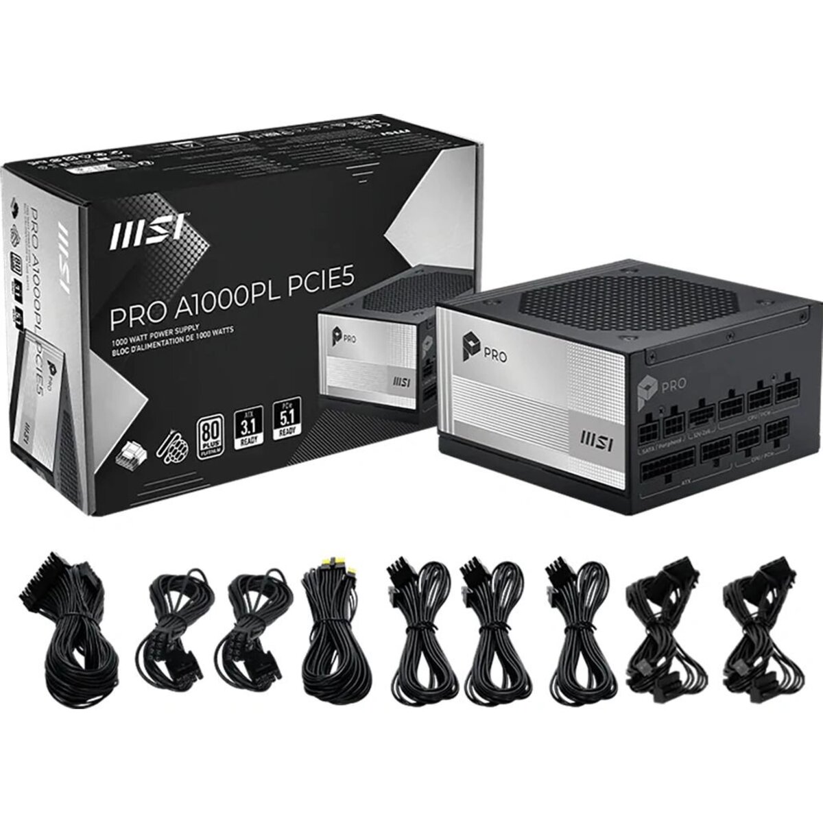 Блок питания MSI ATX 1000W Pro A1000PL