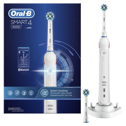 Зубная щетка электрическая Oral-B Smart 4 4000 (Цвет: White)