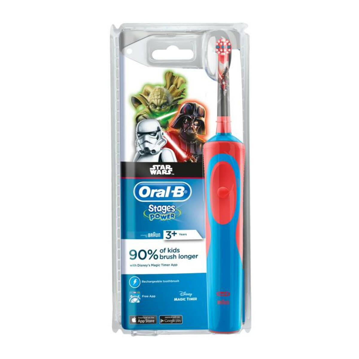 Зубная щетка электрическая Oral-B Stages Power StarWars (Цвет: Red / Blue)