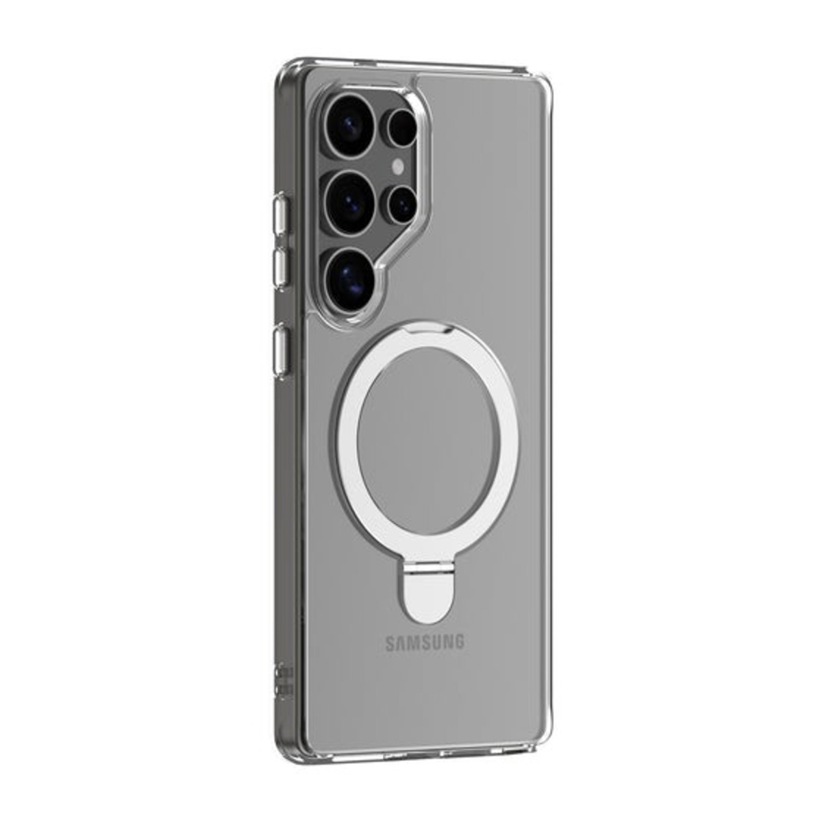 Чехол-накладка Devia Clean Series Magnetic ShockProof Case with Bracket для смартфона Samsung Galaxy S25 Ultra (Цвет: Clear)