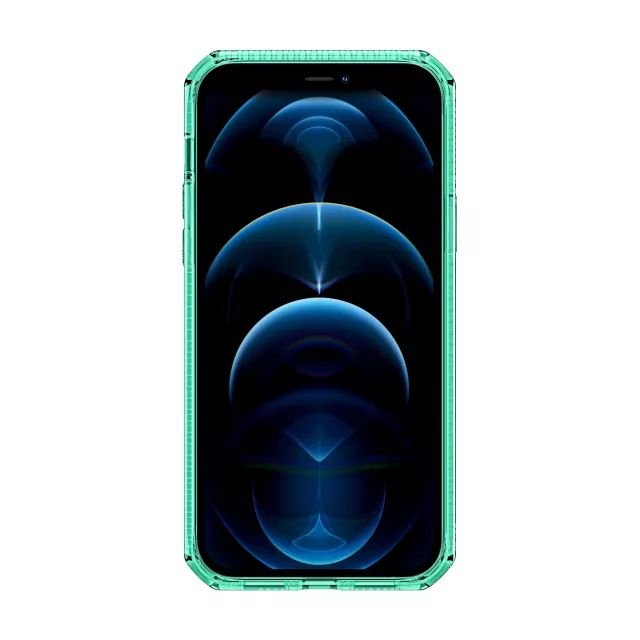 Чехол-накладка iTskins Spectrum Clear для смартфона iPhone 12 Pro Max (Цвет:Mint)