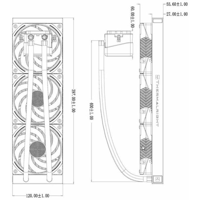 Система водяного охлаждения Thermalright Frozen Vision 360 V2 ARGB