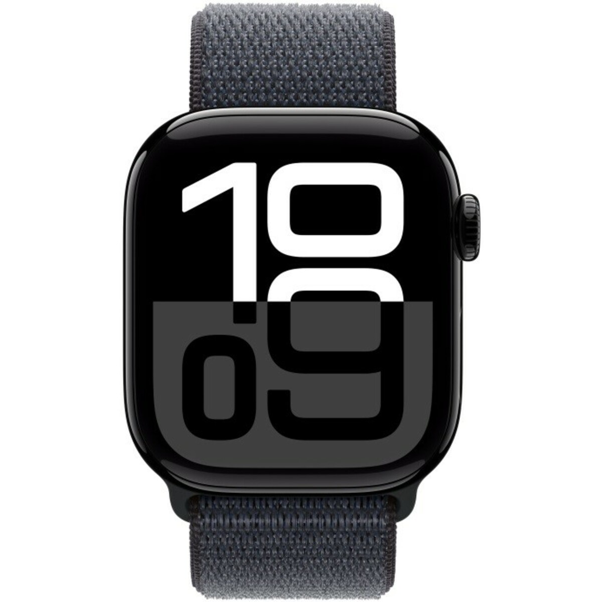 Умные часы Apple Watch Series 10 46mm Aluminum Case with Sport Loop (Цвет: Jet Black / Ink)