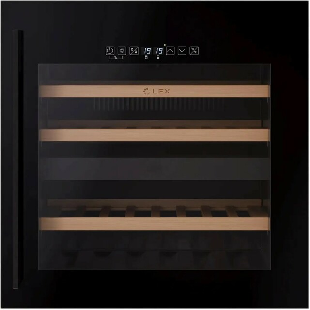 Винный шкаф Lex LWD6036BL dual zone S, черный Винный шкаф Lex LWD6036BL dual zone S, черный