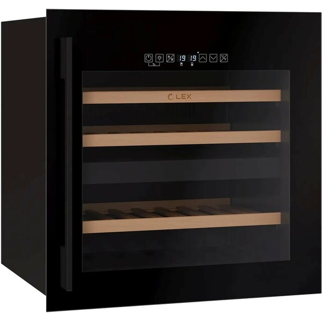 Винный шкаф Lex LWD6036BL dual zone S, черный Винный шкаф Lex LWD6036BL dual zone S, черный