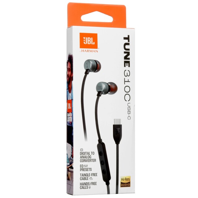 Наушники проводные внутриканальные JBL TUNE 310C (TUNE 310C BLK), черный Наушники проводные внутриканальные JBL TUNE 310C (TUNE 310C BLK), черный