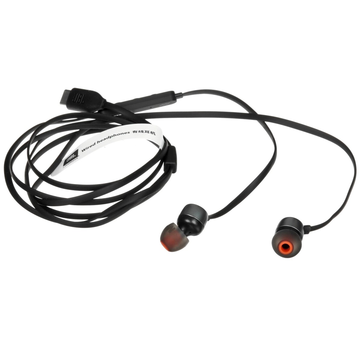 Наушники проводные внутриканальные JBL TUNE 310C (TUNE 310C BLK), черный