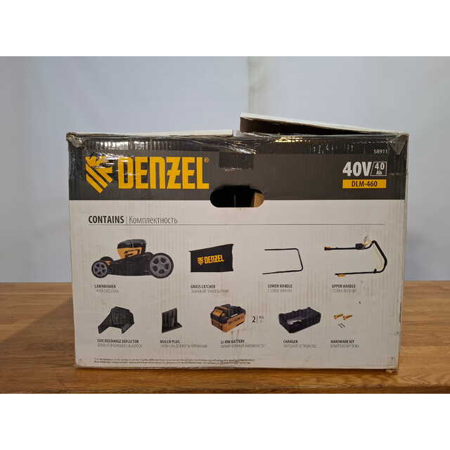 Газонокосилка роторная Denzel DLM-460 (Цвет: Yellow / Black)